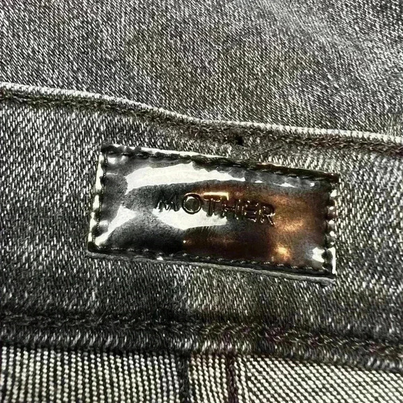 Mother The Insider Crop Step Fray Jeans in Train Stop Size 24 NWOT - Picture 7 of 11